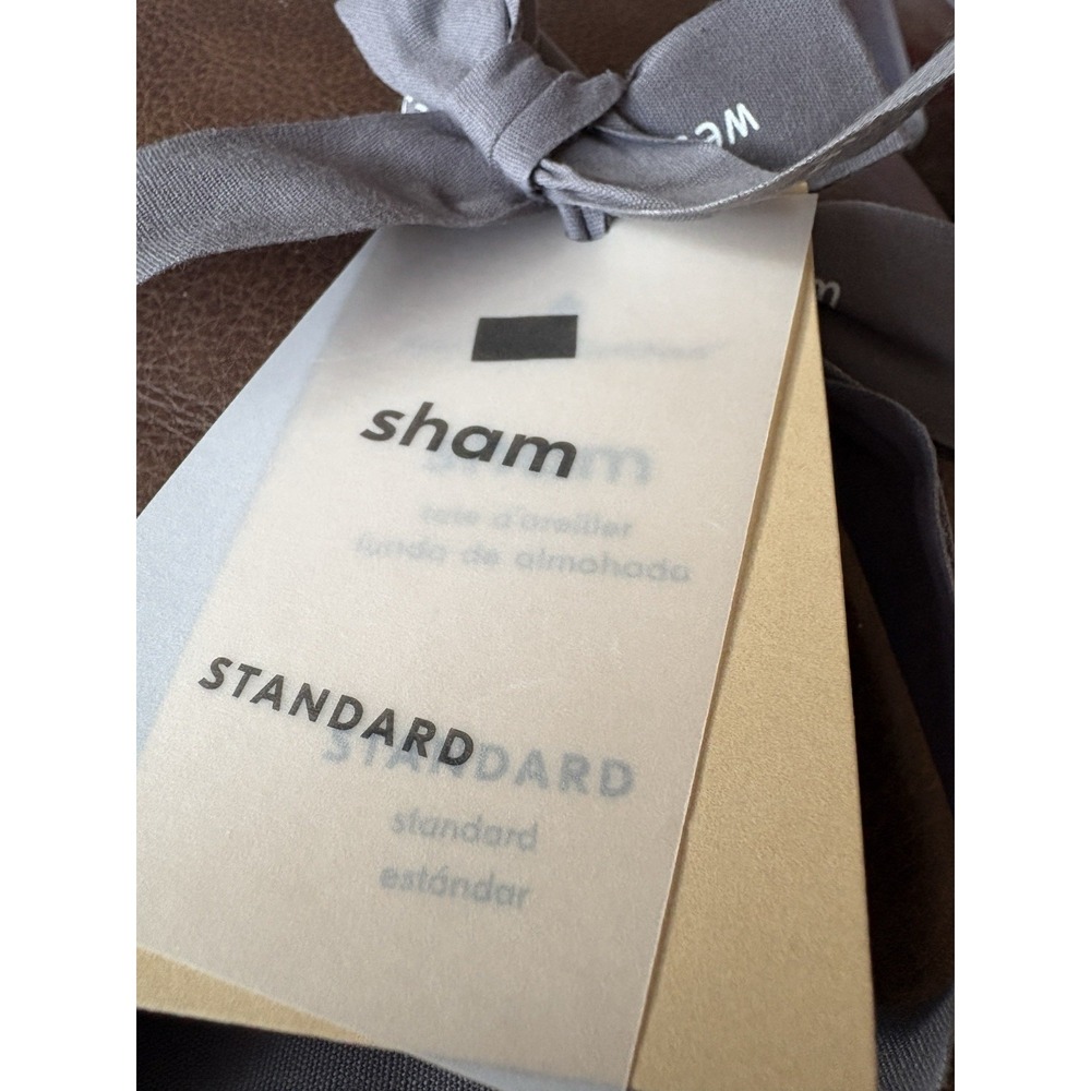 2 WEST ELM  QUILTED STANDARD SHAMS IN WHITE‎ NEW - Picture 13 of 13